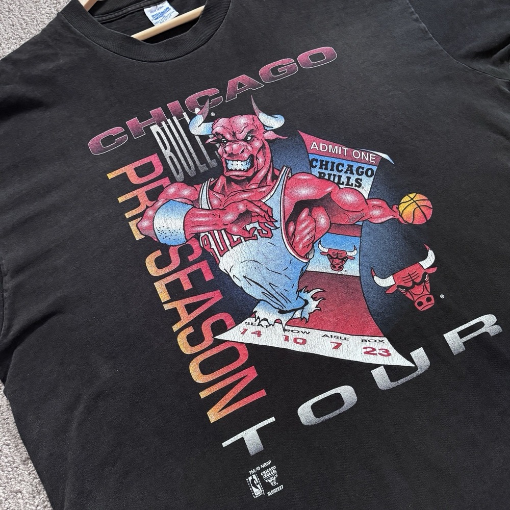 Vintage Salem Sportswear 1994/95 Jordan Chicago Bulls‎ Pre Season T-Shirt Men's